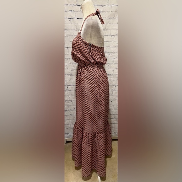 J Crew silk block floral printed boho strap sun dress size 4 - Picture 4 of 10